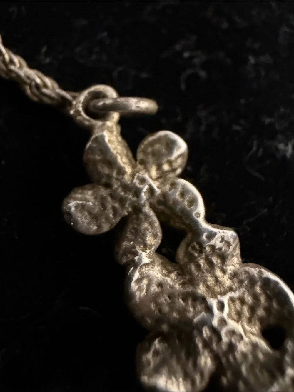 925 Sterling silver orchid flower bar necklace